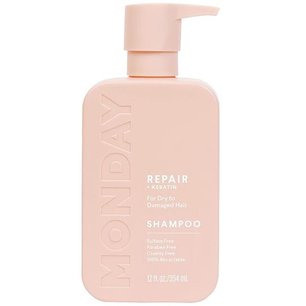 MONDAY HAIRCARE Repair Shampoo and Conditioner Set 12oz for Dry to Damaged Hair, Made with Keratin, Coconut Oil, Shea Butter and Vitamin E - Image 5