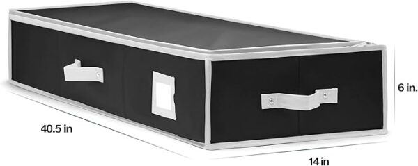 Wrapping Paper Organizer Storage for Christmas Gifts Wrapping Paper (6 Colors) Underbed Storage Container with Interior Pockets, Fits 24 Rolls - Image 6
