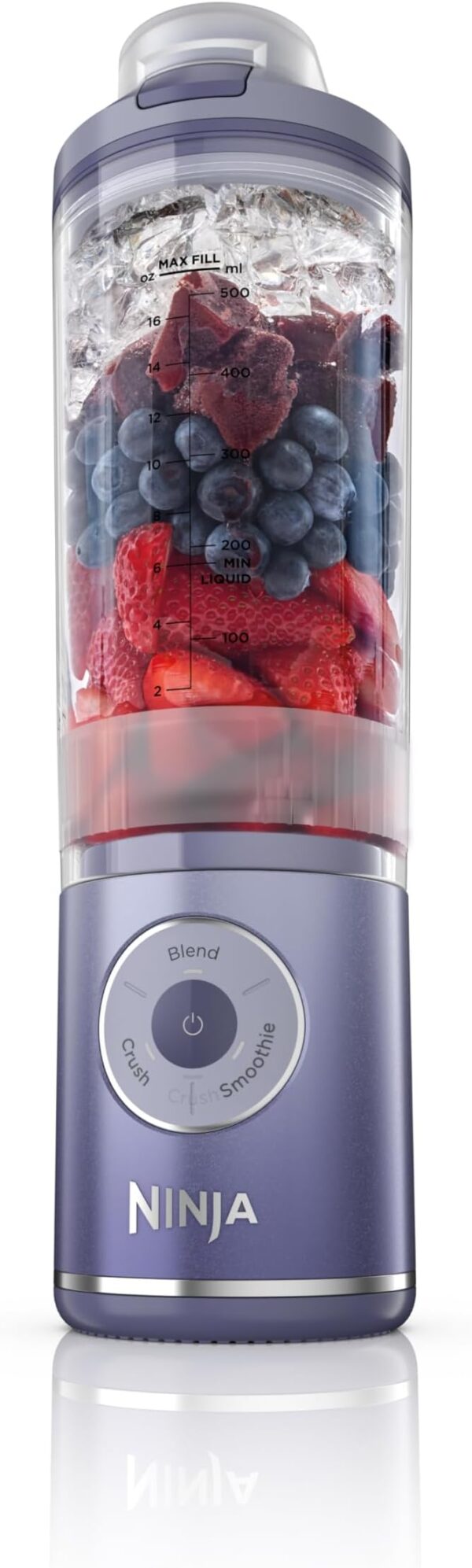 Ninja Blast Max, Portable Blender + Twist & Go, Personal Blender, Ninja Blender, Smoothie, Blend, Ice Crush, 3 Programs, Cordless, 22 oz removable Vessel, Dishwasher Safe, Leakproof, Lavender, BC251LD - Image 6