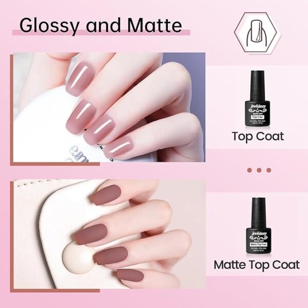 JEWHITENY Poly Extension Gel Nail Kit 14 PCS Poly Gel With Mini Nail Lamp Poly Nail Gel Kit with Slip Solution Basic Poly Gel Nail Art Tools Nail Art Design Beginner Kit - Image 5