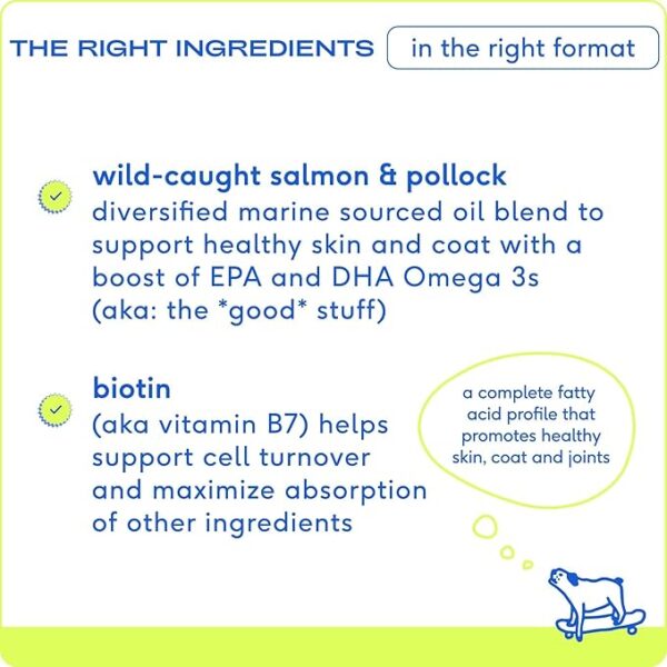 Native Pet Omega 3 Fish Oil for Dogs Supplement with Omega 3 EPA DHA, with Easy Serve Liquid Pump - Supports Itchy Skin & Mobility - Pollock & Salmon Oil for Dogs - Omega 3 Oil for Dogs - 16 oz - Image 2