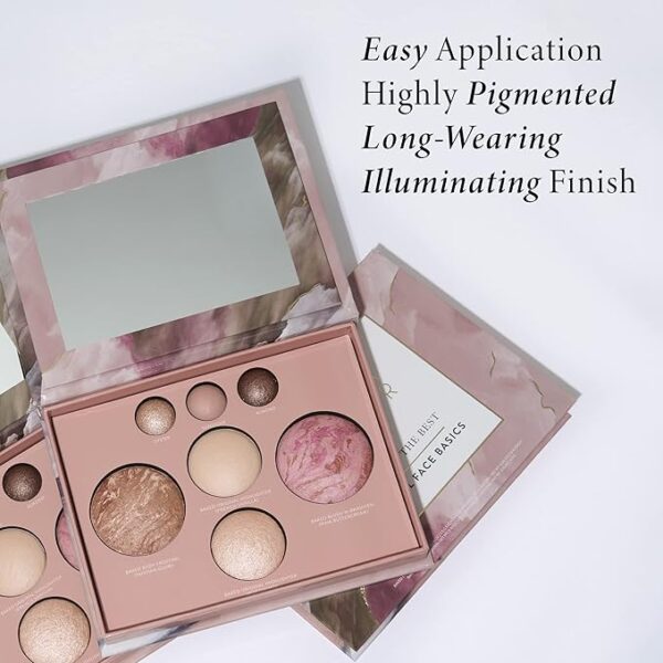 LAURA GELLER NEW YORK The Best of the Best Baked Palette - Full Size - Includes Bronzer, Blush, 2 Highlighters and 3 Eyeshadows - Travel-Friendly - Image 2