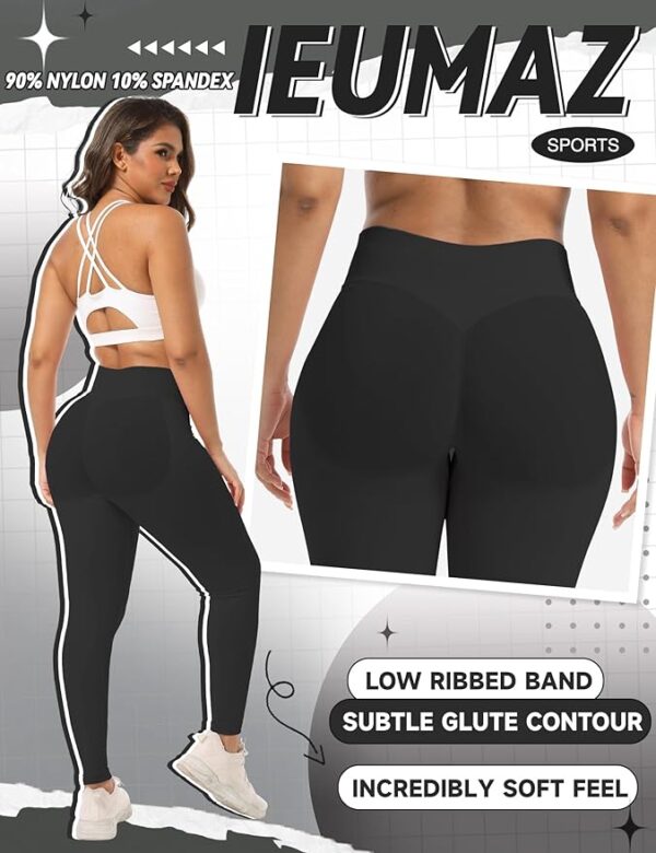 Scrunch Butt Lifting Leggings for Women Impact Leggings Gym Seamless Leggings Workout Leggings Tummy Control Yoga Pant - Image 6