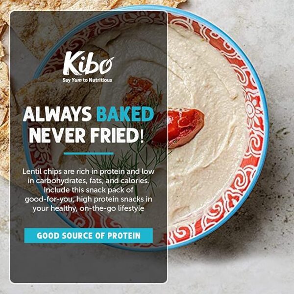 Kibo Chickpea Chips - High Protein/Fiber, Plant-Based, Cert. Gluten Free, Non-GMO, Vegan, Kosher, 3 Flavor Variety Pack, 1oz 12 pk - Image 3
