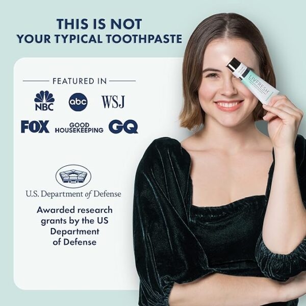 Toothpaste Gel, Clinically Proven to Remove Plaque 250% Better, Improves Gum Health 190% Better, Prevents & Reduces Tartar, Freshens Breath, SLS Free Dental Gel, Wintergreen - Image 4