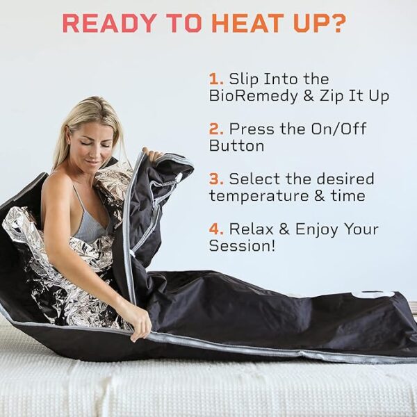 LifePro Bioremedy Sauna Blanket for Detoxification - Portable Far Infrared Sauna for Home Detox Calm Your Body and Mind - Image 3