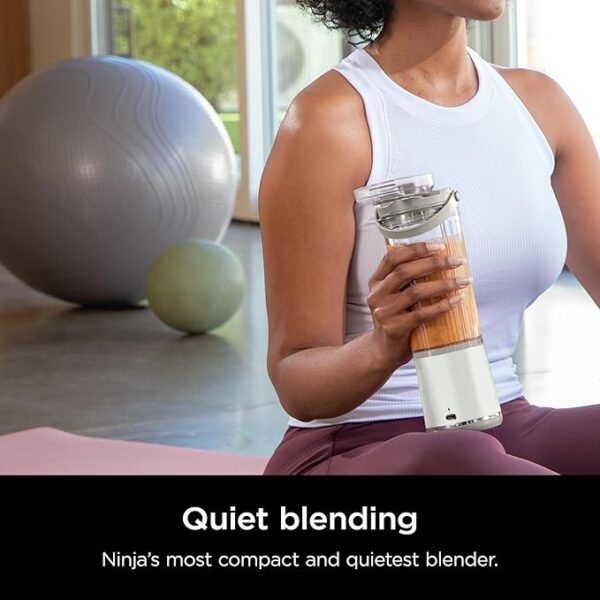 Ninja BC155PS Blast Two-Pack Portable Blender, Cordless, 18oz. Vessel, Personal Blender-for Shakes & Smoothies, BPA Free, Leakproof-Lid & Sip Spout, Rechargeable, Dishwasher Safe Parts, Peach & Stone - Image 4