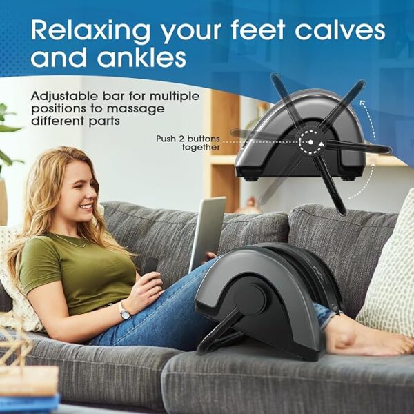 TISSCARE Shiatsu Foot Massager with Heat: Foot Massager for Plantar Fasciitis, Neuropathy, Circulation and Pain Relief, Massage Feet/Leg/Calf/Ankle at Home/Office, Christmas Gifts for Women and Men - Image 4