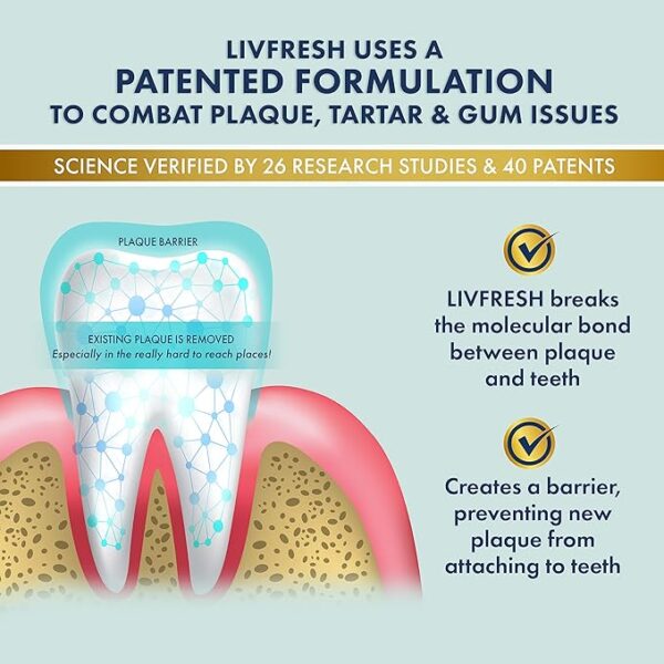 Toothpaste Gel, Clinically Proven to Remove Plaque 250% Better, Improves Gum Health 190% Better, Prevents & Reduces Tartar, Freshens Breath, SLS Free Dental Gel, Wintergreen - Image 3