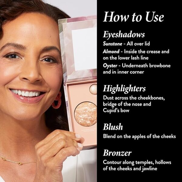 LAURA GELLER NEW YORK The Best of the Best Baked Palette - Full Size - Includes Bronzer, Blush, 2 Highlighters and 3 Eyeshadows - Travel-Friendly - Image 5