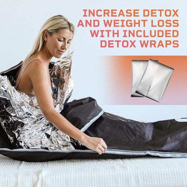 LifePro Bioremedy Sauna Blanket for Detoxification - Portable Far Infrared Sauna for Home Detox Calm Your Body and Mind - Image 5