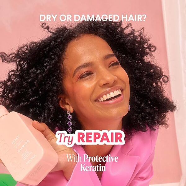 MONDAY HAIRCARE Repair Shampoo and Conditioner Set 12oz for Dry to Damaged Hair, Made with Keratin, Coconut Oil, Shea Butter and Vitamin E - Image 3