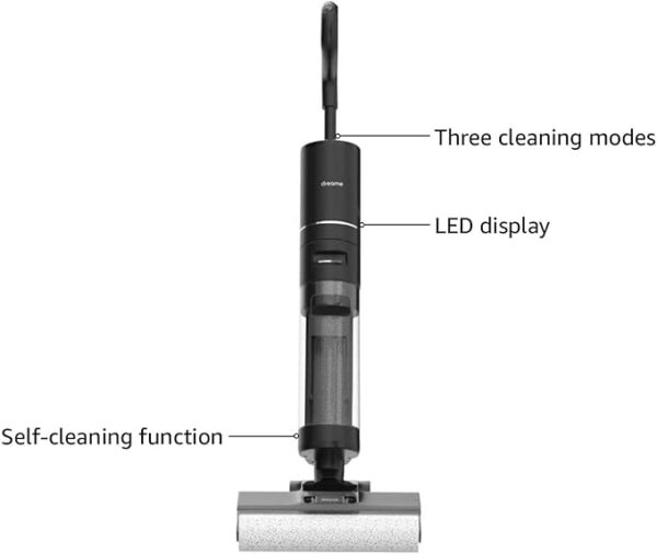 dreame H12 PRO Wet Dry Vacuum Cleaner, Cordless Vacuum Mop All in One, Smart Floor Cleaner for Hard Floor, One-Step Edge to Edge Cleaning with Hot Air Drying - Image 2