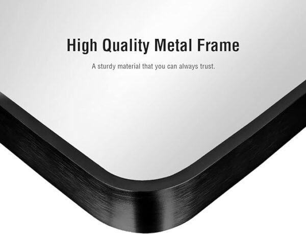 Floor Mirror, Full Length Mirror with Stand, Arched Wall Mirror, Mirror Full Length, Black Floor Mirror Freestanding, Wall Mounted Mirror for Bedroom Living Room, Black - Image 4
