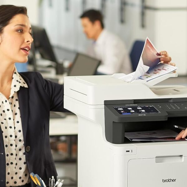 Brother MFC‐L8905CDW Business Color Laser All‐in‐One Printer, 7” Touchscreen Display, Duplex Print/Scan, Wireless, White - Image 6