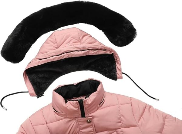MOERDENG Women's Waterproof Long Winter Coat Thickened Down Alternative Jacket Warm Puffer Jacket Parka - Image 3