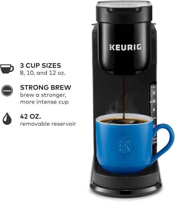 Keurig K-Express Single Serve K-Cup Pod Coffee Maker, 3 Brew Sizes, Strong Button Feature, 42oz Removable Reservoir, Black - Image 2