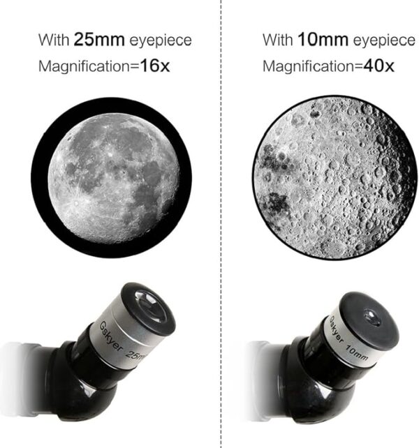 Gskyer Telescope, 70mm Aperture 400mm AZ Mount Astronomical Refracting Telescope for Kids Beginners - Travel Telescope with Carry Bag, Phone Adapter and Wireless Remote. - Image 5