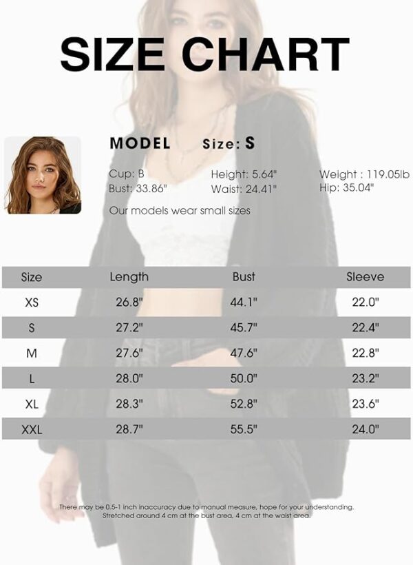 EXLURA Womens 2025 Oversized Cardigan Sweaters Fall Winter Lightweight Soft Knit Cardigan Open Front Button Outwear Coats - Image 2