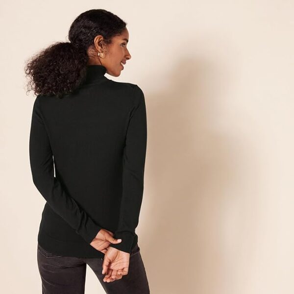 Essentials Women's Classic-Fit Lightweight Long-Sleeve Turtleneck Sweater (Available in Plus Size) - Image 5