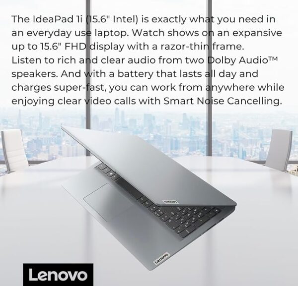 Lenovo IdeaPad 1 15.6" Laptop, 12GB RAM, 512GB SSD + 128GB eMMC, Grey | FHD Display, Intel Dual Core Processor - Image 5