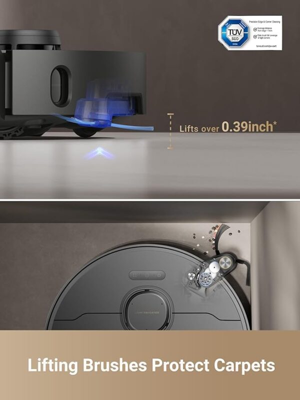 dreame X40 Master Robot Vacuum Cleaner, 12,000Pa Suction, Auto Refilling & Draining, Smart Navigation, Mop Self-Cleaning, Pet-Friendly, 11 inch Compact Base, Alexa/Siri/Google Home Compatible - Image 4