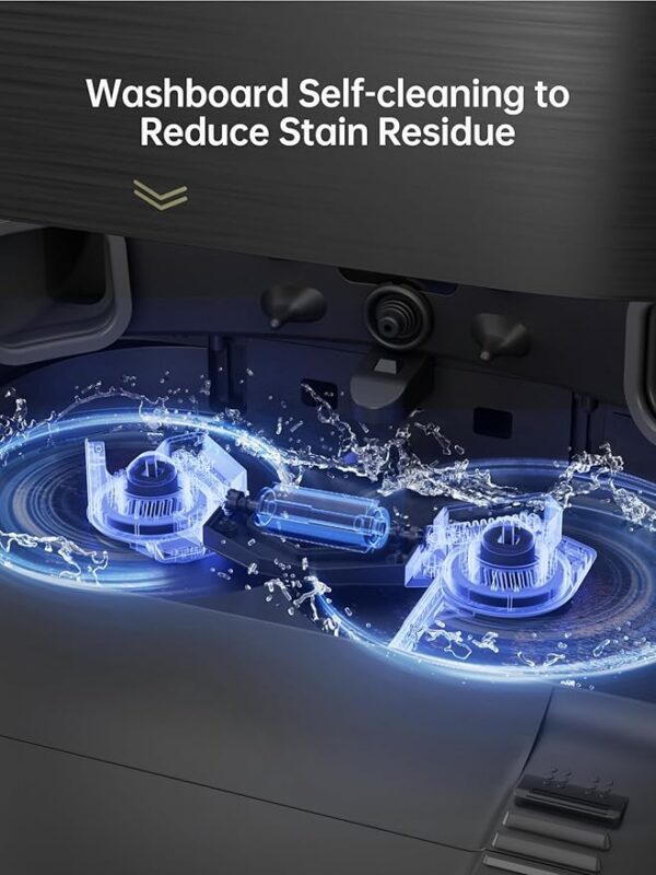 dreame X30 Ultra Robot Vacuum and Mop Combo, 8300Pa Suction, Mop Extend and Mop Self Cleaning with 140°F Water, Removable & Liftable Mop, Self Refilling, Mop Self Drying, Smart Carpet Cleaning - Image 3