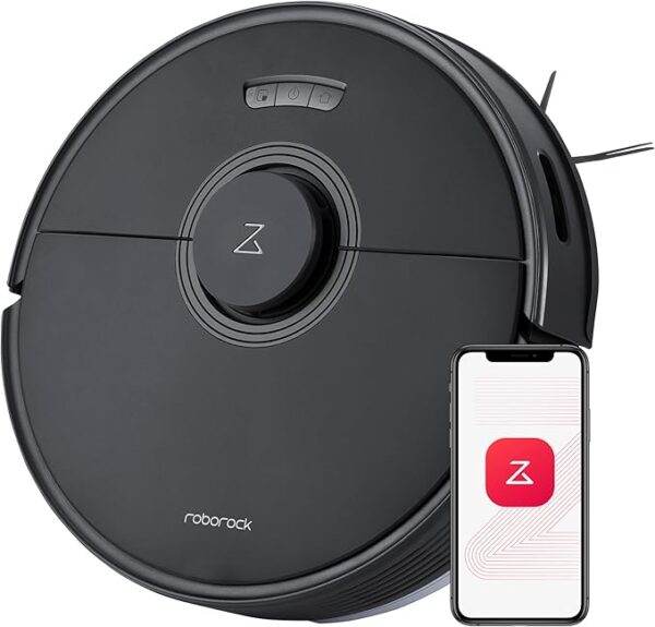 roborock Q7 Max Robot Vacuum and Mop Cleaner, 4200Pa Strong Suction, Lidar Navigation, Multi-Level Mapping, No-Go&No-Mop Zones, 180mins Runtime, Works with Alexa, Perfect for Pet Hair(Black)