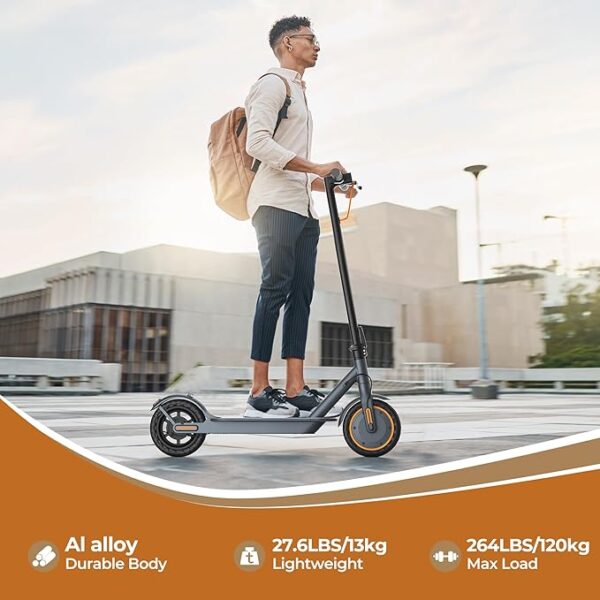 Electric Scooter, 350W/500W Motor, Max 21-28 Miles Range, 19/21 Mph Top Speed, 8.5''/10'' Tires, Dual Braking, Kick Scooter, 2 Wheels and Height Handlebars - Image 2
