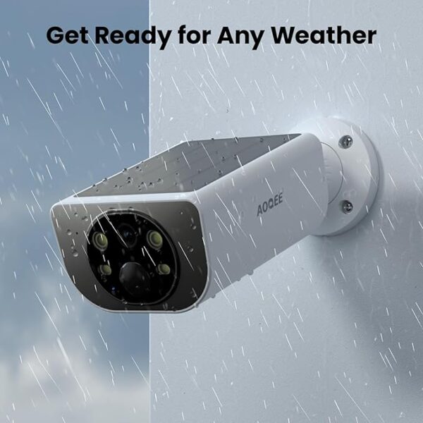 Cameras for Home Security-2K Wireless Security Camera Outdoor with AI Motion Detection & Siren, Non-Stop Solar Powered Charging, Color Night Vision, SD/Cloud Storage, Waterproof, S1 4P - Image 4