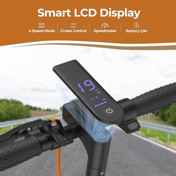 Electric Scooter, 350W/500W Motor, Max 21-28 Miles Range, 19/21 Mph Top Speed, 8.5''/10'' Tires, Dual Braking, Kick Scooter, 2 Wheels and Height Handlebars - Image 4
