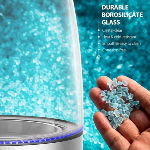 Fast Boil Electric Water Kettle, 1.8L Large Capacity with Auto Shut-Off and Boil-Dry Protection, BPA-Free Borosilicate Glass &Stainless Steel - Image 3