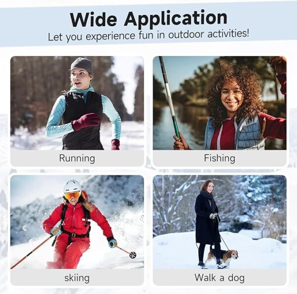 KOVNLO Heated Vest Women with Battery Pack Included, Smart Electric Lightweight Heated Jacket - Image 5