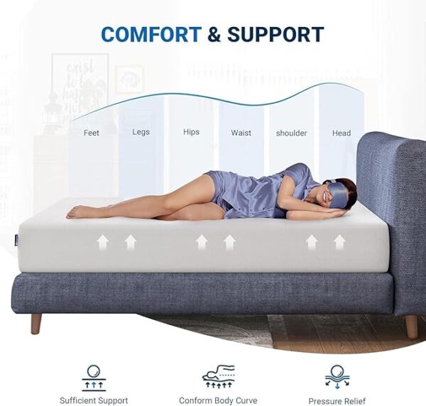 Avenco Queen Mattress, 12 Inch Queen Memory Foam Mattress in a Box for Refresh Sleep & Pressure Relief, CertiPUR-US Certified Medium Firm Queen Size Mattresses - Image 2