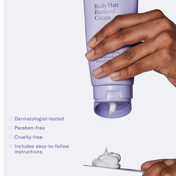 Flamingo Body Hair Removal Cream - 6.76 fl oz - Pack of 2 - Gentle Formula - Safe for Sensitive Skin - Image 4