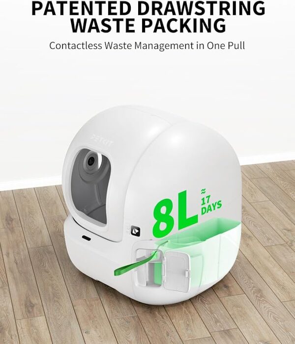PETKIT 2025 PUROBOT MAX PRO AI-Camera Self Cleaning Cat Litter Box, 210° Wide Angle Lens, Automatic Cat Litter Box for Multiple Cats, 5G&2.4G WiFi/App Control/Odor-Free - Image 4