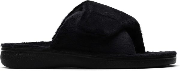 SOLLBEAM Women's Plantar Fasciitis Fuzzy House Orthopedic Adjustable Slippers With Arch Support Orthotic Heel Cup Sandals For Ladies - Image 4