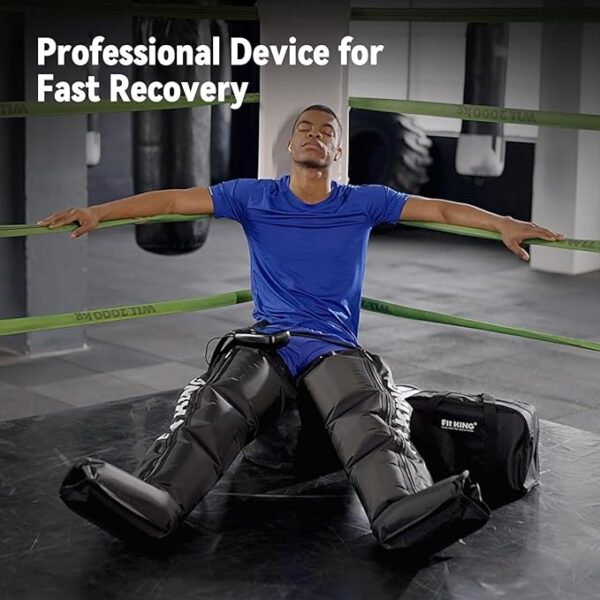 FIT KING Air Compression Recovery System,Dynamic Compression Massage Boots for Circulation Improvement and Fast Recovery,Sequential Compression Device for Athletes,FSA HSA Approved (Medium) - Image 5