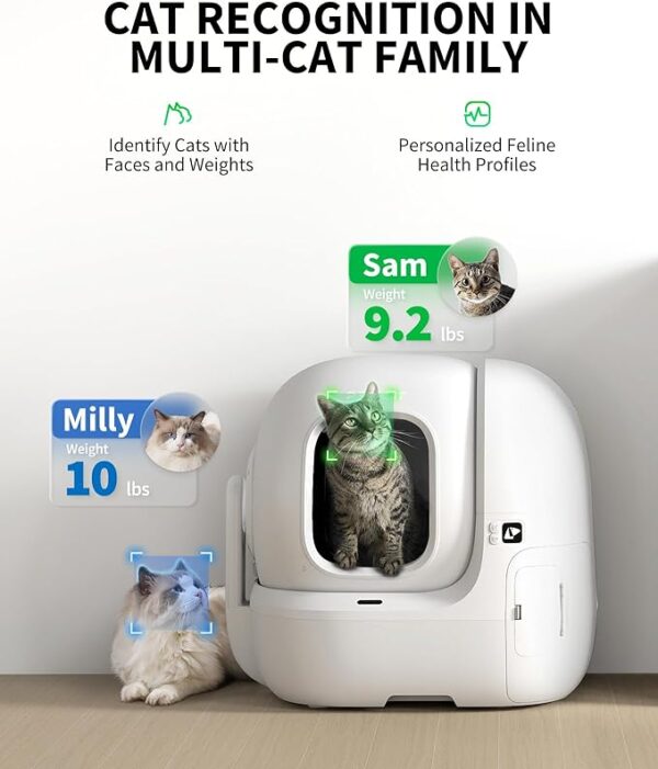 PETKIT 2025 PUROBOT MAX PRO AI-Camera Self Cleaning Cat Litter Box, 210° Wide Angle Lens, Automatic Cat Litter Box for Multiple Cats, 5G&2.4G WiFi/App Control/Odor-Free - Image 3