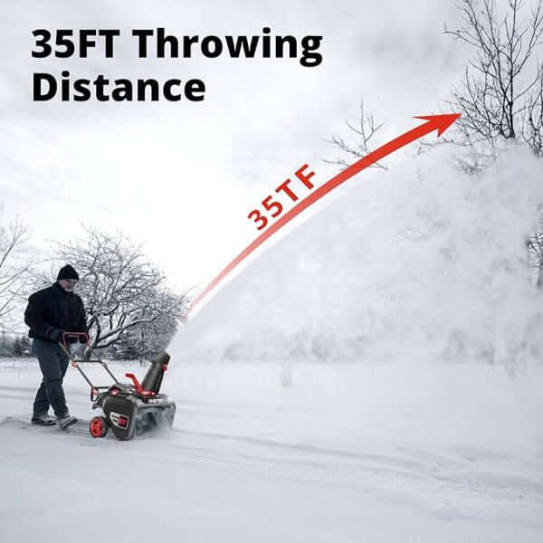21-Inch Gas Snow Blower, Powered by 4-Cycle 212cc OHV Engine, Recoil Start, 35Ft Snow Throwing for Decks/Driveways/Sidewalks - Image 3