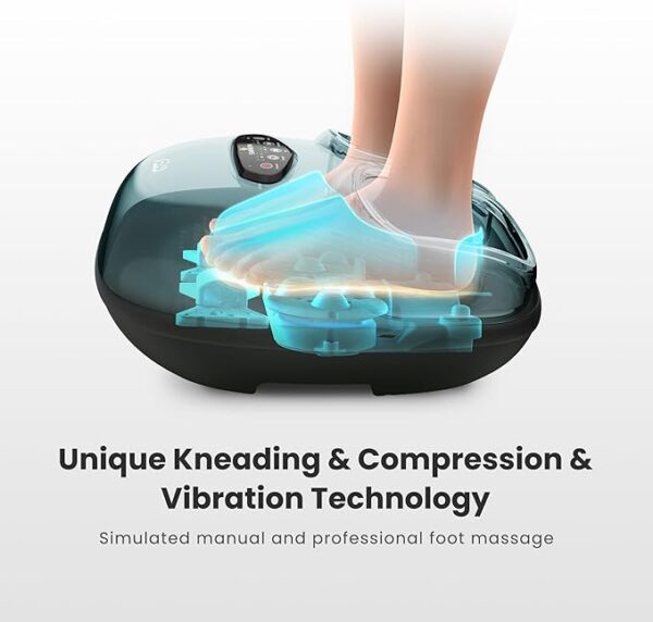 Snailax Shiatsu Foot Massager with Heat, Deep Kneading, Compression, Vibration,FSA HSA Eligible,Electric Foot Massage Machine for Plantar Fasciitis,Neuropathy,Foot Warmer,Remote Control,Size 13,Gifts - Image 2
