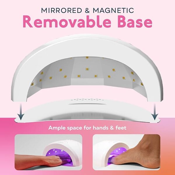 UV LED Nail Lamp, SUNUV Gel Nail Light for Nail Polish 48W UV Dryer with 3 Timers SUNone - Image 4