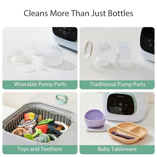 Momcozy KleanPal Pro Baby Bottle Washer - Sterilizer & Dryer Combo for Easy Cleaning - Bottle Washer Machine for All Bottles, Pump Parts & Baby Item Care - Save Time & Effort - Image 2