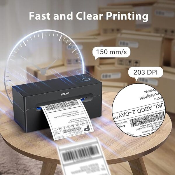 Nelko Bluetooth Thermal Shipping Label Printer, Wireless 4x6 Shipping Label Printer for Shipping Packages, Support Android, iPhone and Windows, Widely Used for Amazon, Ebay, Shopify, Etsy, USPS - Image 5