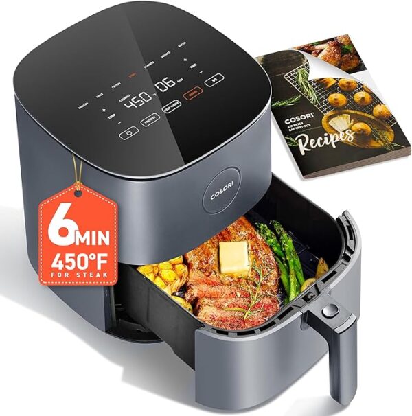 COSORI All-In-One Air Fryer, Chosen by Millions: 5Qt Culinary Magic Box Like Never Before, Recreate Any Delicious Dishes With Up to 450°F Heat, Make You From Zero to Chef, Do Not Miss It