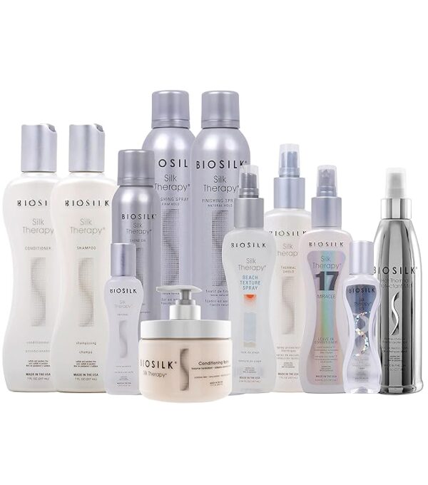 BioSilk Silk Therapy Original Cure, Reconstructing Treatment For Adding Shine & Helping Prevent Split Ends, Sulfate, Paraben, & Cruelty-Free, 12 Oz - Image 4