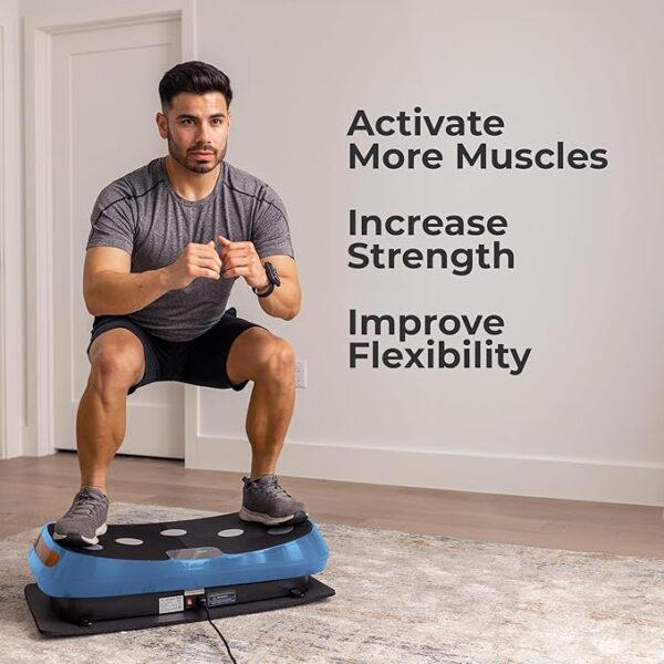 LifePro Rumblex 4D Vibration Plate Exercise Machine - Triple Motor Oscillation, Linear, Pulsation + 3D/4D Vibration Platform - Whole Body Viberation Machine for Home - Image 5