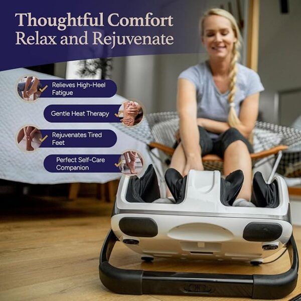 Cloud Massage Shiatsu Foot Massager with Heat, Deep Kneading Therapy for Pain Relief, Circulation, Post-Activity Relaxation – Gift for Plantar Fasciitis, Neuropathy, and Arthritis Relief - Image 5