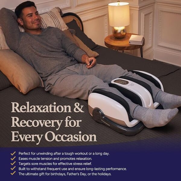 Cloud Massage Shiatsu Foot Massager with Heat, Deep Kneading Therapy for Pain Relief, Circulation, Post-Activity Relaxation – Gift for Plantar Fasciitis, Neuropathy, and Arthritis Relief - Image 4