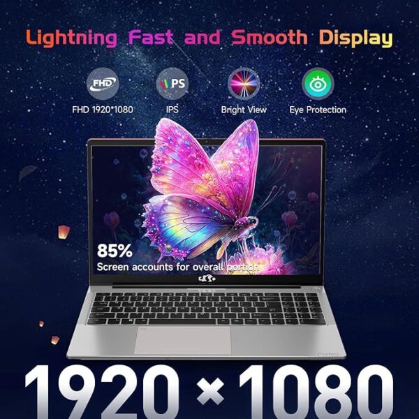 NIMO 15.6'' FHD IPS Student Laptop, 16GB RAM 1TB SSD, Intel Pentium Quad-Core N100(Beat to i3 1115G4, Up to 3.4GHz), 2 Years Warranty, Fingerprint, Backlit Keyboard, Wi-Fi 6，Win 11, Red - Image 6